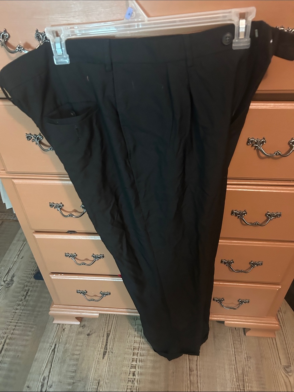Haggar Black Men's Dress Pants - Classic Straight Fit